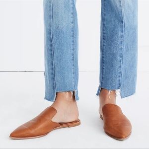 Madewell-The Gemma Mule in Leather, Color: English Saddle Size 5 1/2-Like New!